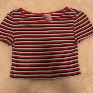 Striped crop top